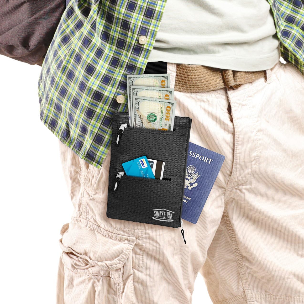 Hidden Travel Belt Wallet w/RFID Blocker - Image 5